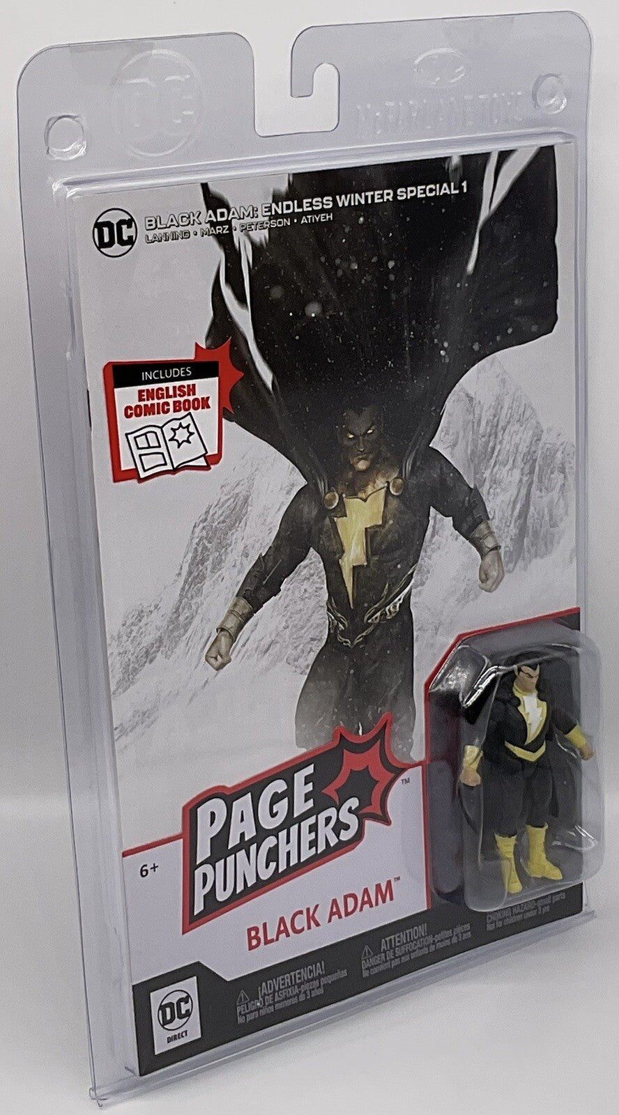 Black Adam Figure and Comic Book DC Endless Winter Special #1 - 3in. Figure