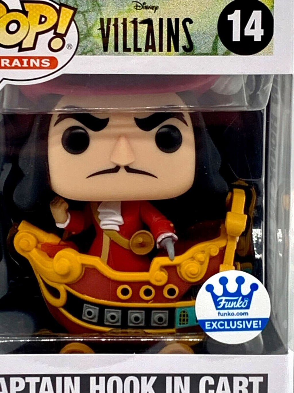 Captain Hook in Cart Pop #14 Disney Villains Funko Exclusive Pop 2022 Protector