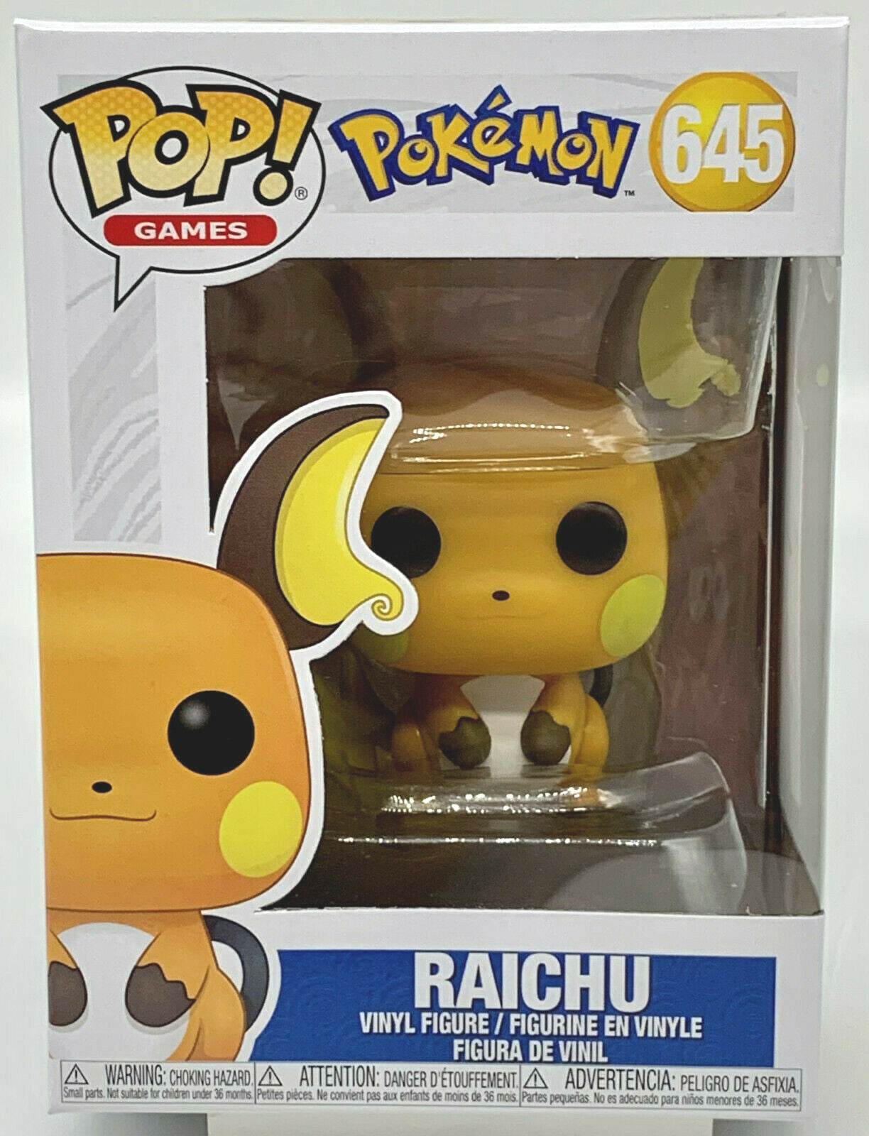 Pokemon Raichu Pop #645 Pokemon Funko Pop Games 2020 Pokemon