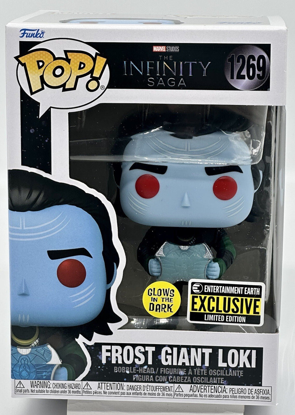 Frost Giant Loki Pop #1269 Glows Funko Pop EE Exclusive 2023 Marvel Studios