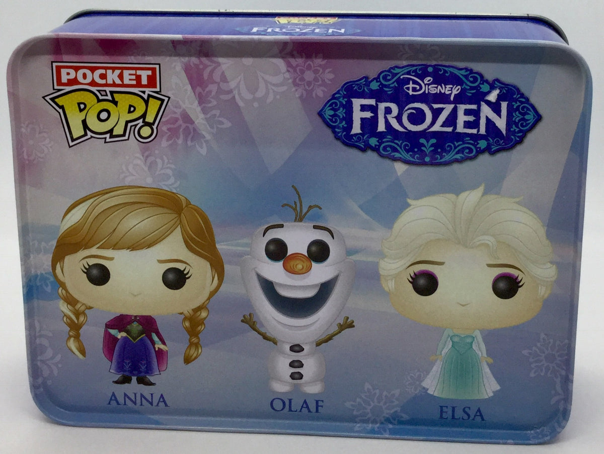Disney Frozen Pocket Pops in Collectible Tin #01  Anna, Olaf, Elsa Funko Vaulted