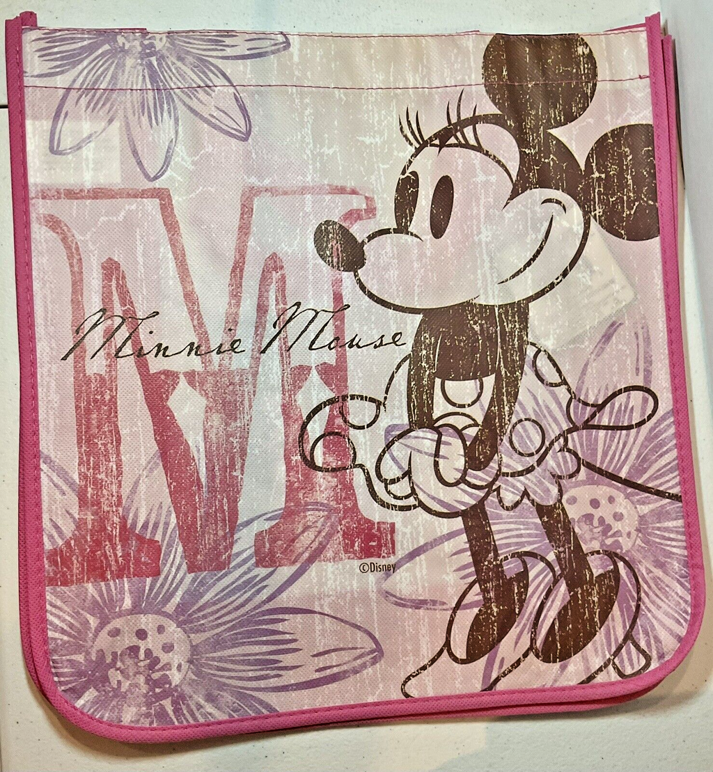 Minnie Mouse Reusable Shopping Bag Disney New 13 x 13 x 5