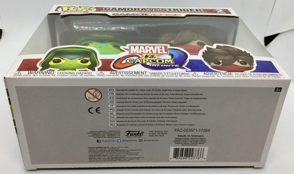 Gamora vs Strider 2 Pack Funko Pop Marvel Gamerverse Marvel vs. Capcom 2017