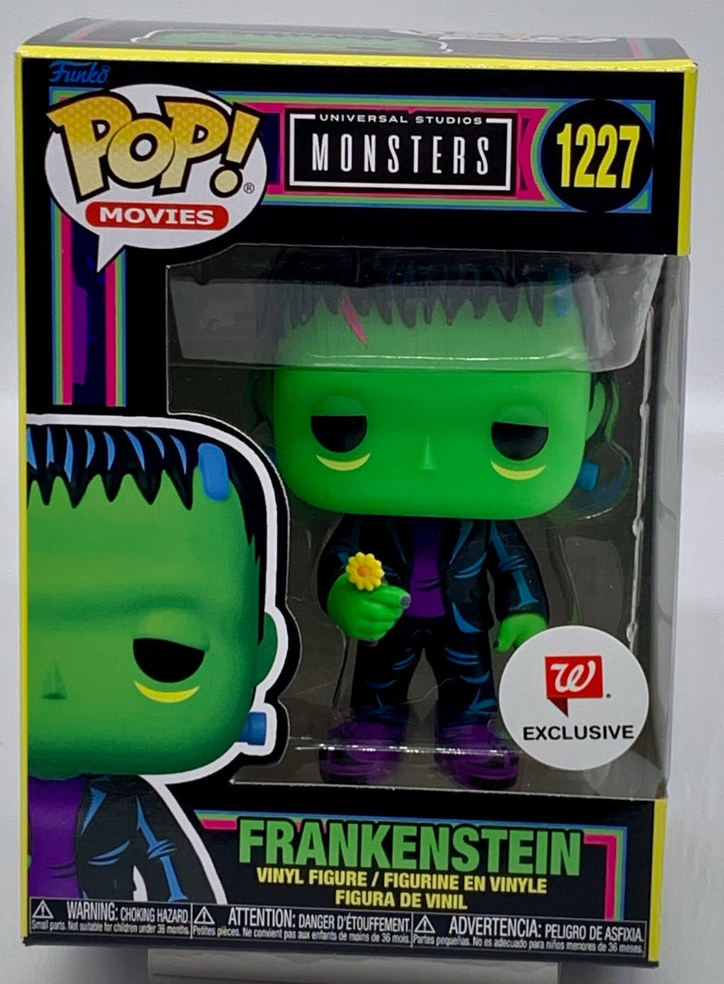 Frankenstein Pop #1227 Black Light Universal Studios Monsters Funko Pop Walgreen