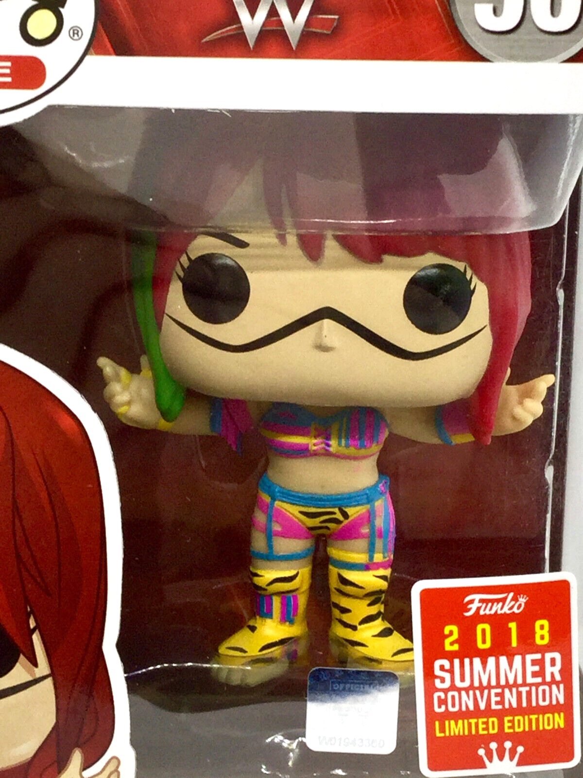 Asuka Pop #56 WWE Vaulted 2018 SDCC Exclusive Limited Edition in a Pop Protector