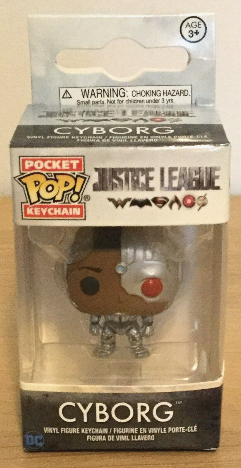 Cyborg Justice League Funko Pocket Pop Keychain 2017 Vaulted 