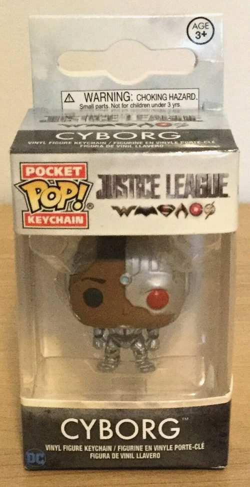 Cyborg Justice League Funko Pocket Pop Keychain 2017 Vaulted 