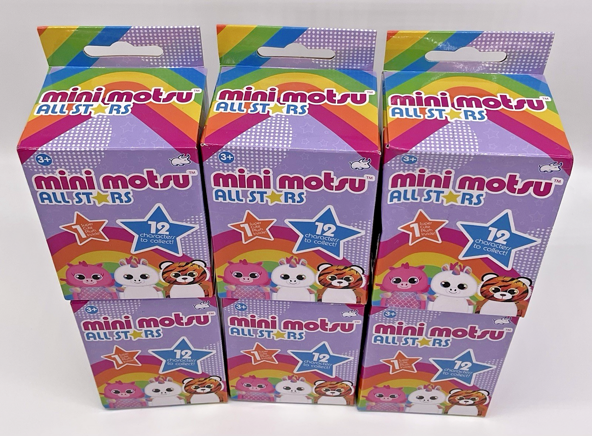 Mini Motsu All Stars 4” Plush Bean Bag Toys Blind Box Set of 2 Boxes