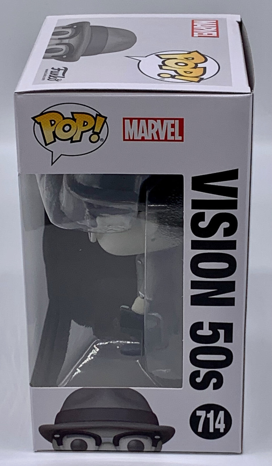 Vision 50's Black & White Pop #714 Funko Wanda Vision Marvel Minor Box Damage