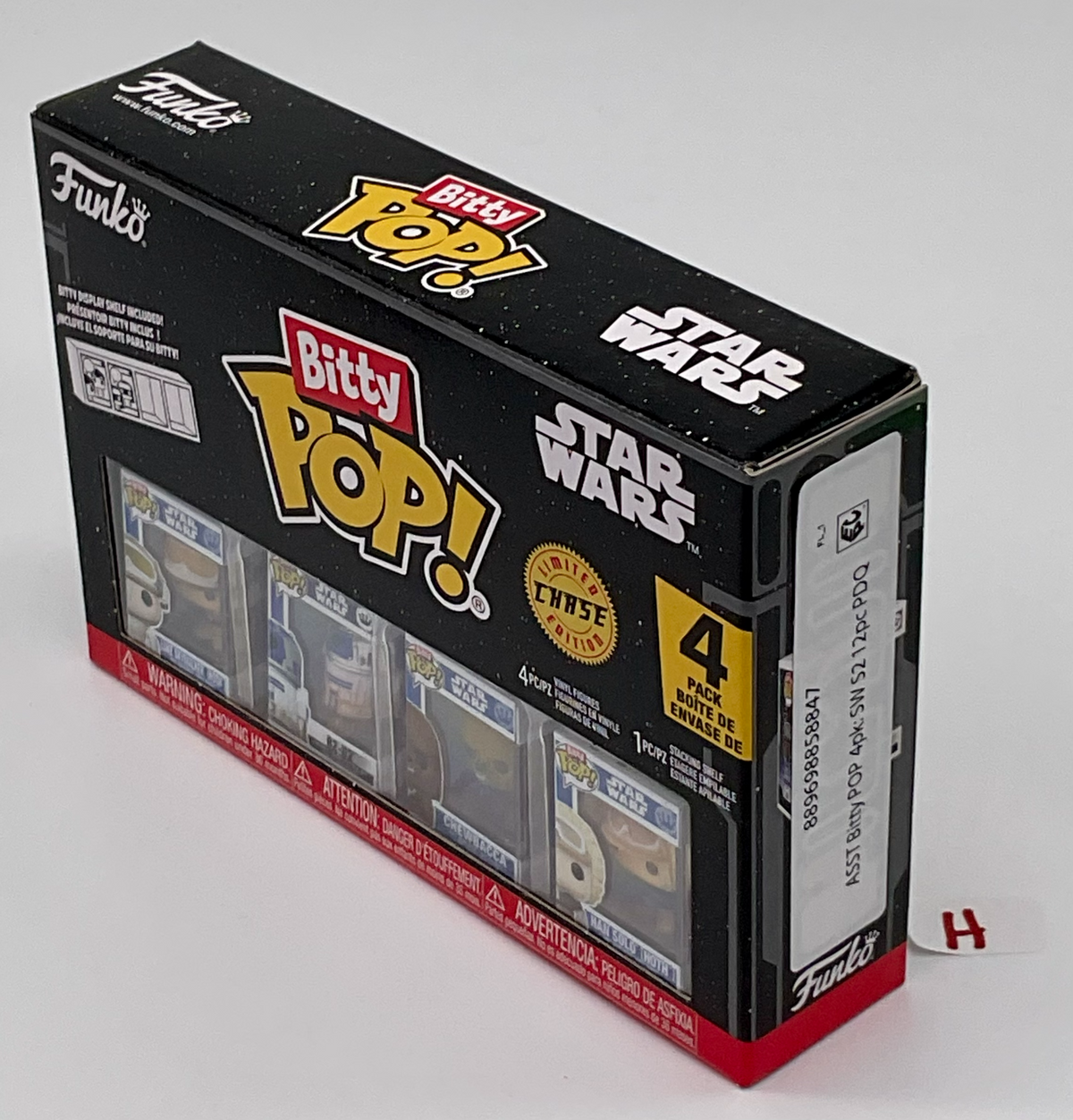 Star Wars Funko Bitty Pop 4-Pack with Stackable Shelf 2025 (H)