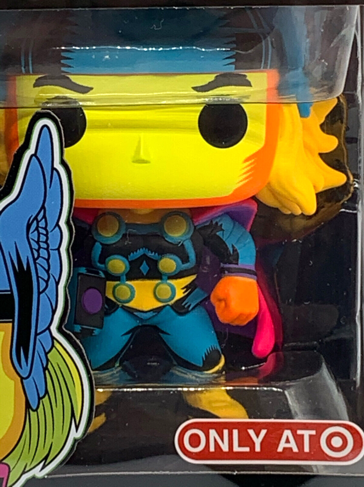 Thor Pop #650 Marvel Funko Pop Target Exclusive Blacklight 2020 in Pop Protector