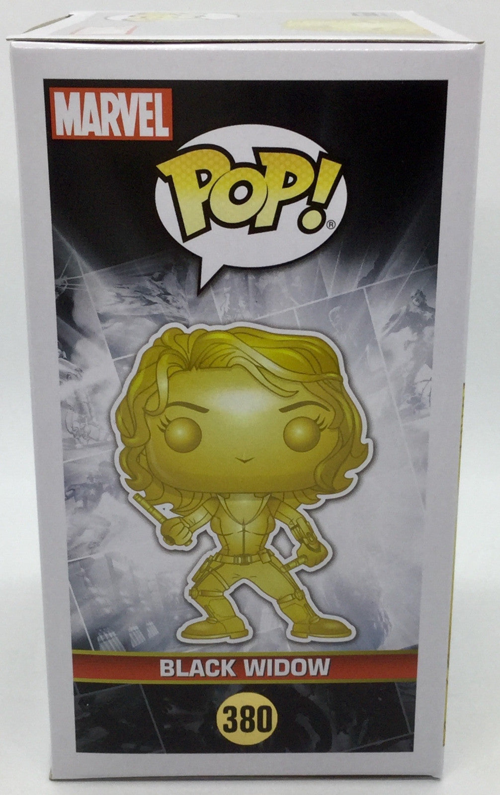 Black Widow #380 Gold Chrome Marvel Studio's 10th Anniversary Funko minor damage