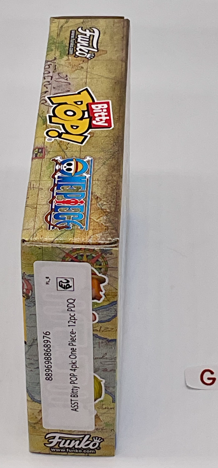 One Piece Funko Bitty Pops 4 Pack 2025 Includes One Bitty Pop Shelf (G)