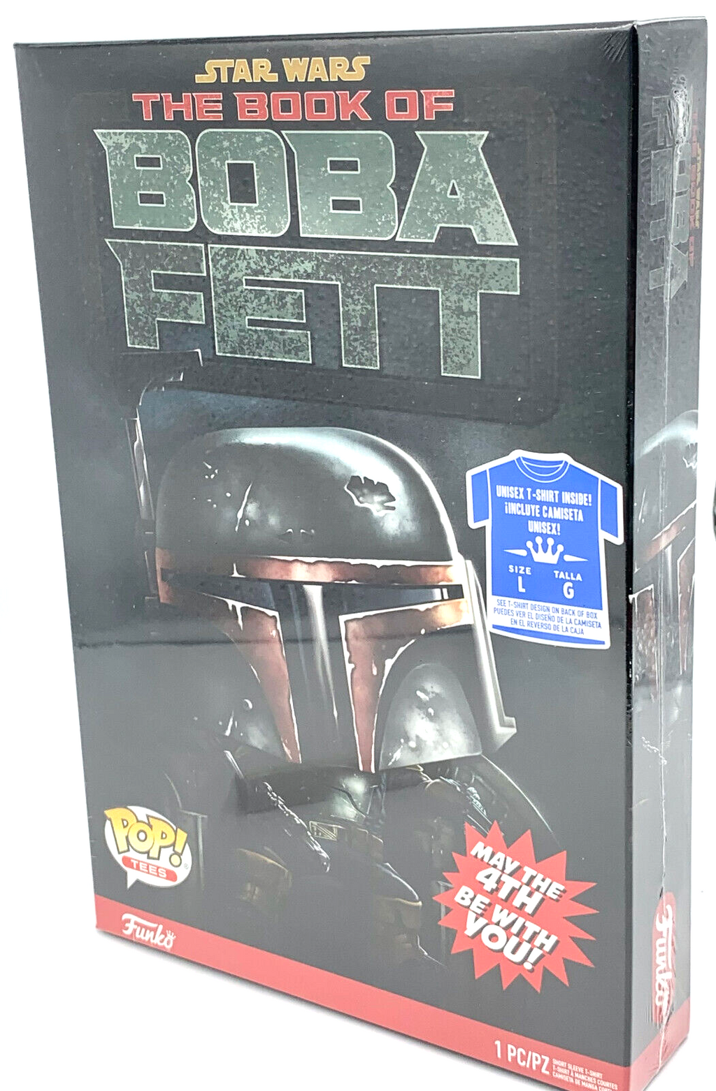 Star Wars The Book of Boba Fett Funko Pop Tee Size Large Unisex Boxed t-shirt