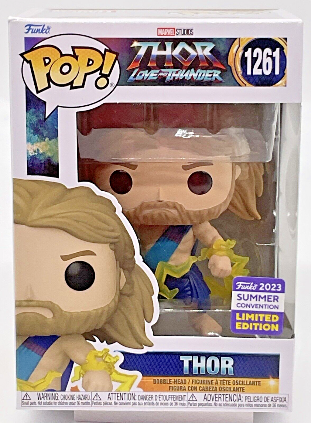 Thor Pop #1261 Thor Love + Thunder Funko 2023 SDCC Exclusive with Protector