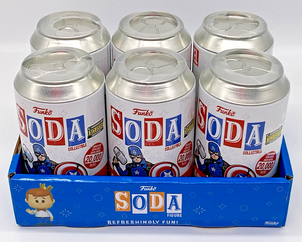 Captain America with Hammer Funko Soda Figure EE Excl Chance Of Chase Vaulted'23