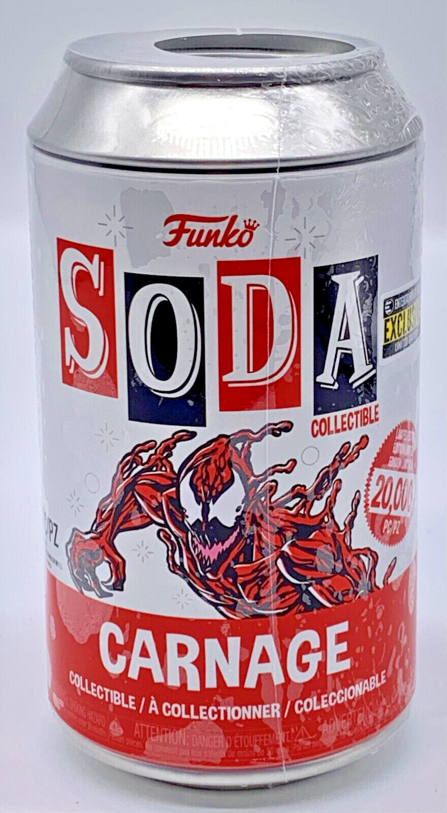 Carnage Marvel Funko Soda EE Exclusive Chance of Chase Sealed Can
