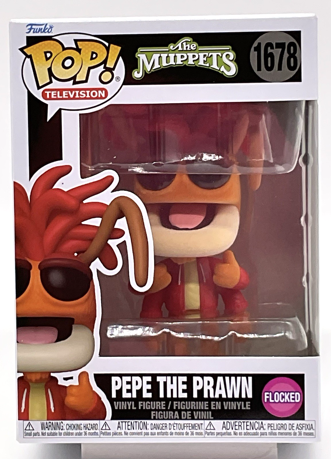 The Muppets Pepe the Prawn Pop #1678 Flocked  Funko Pop 2025