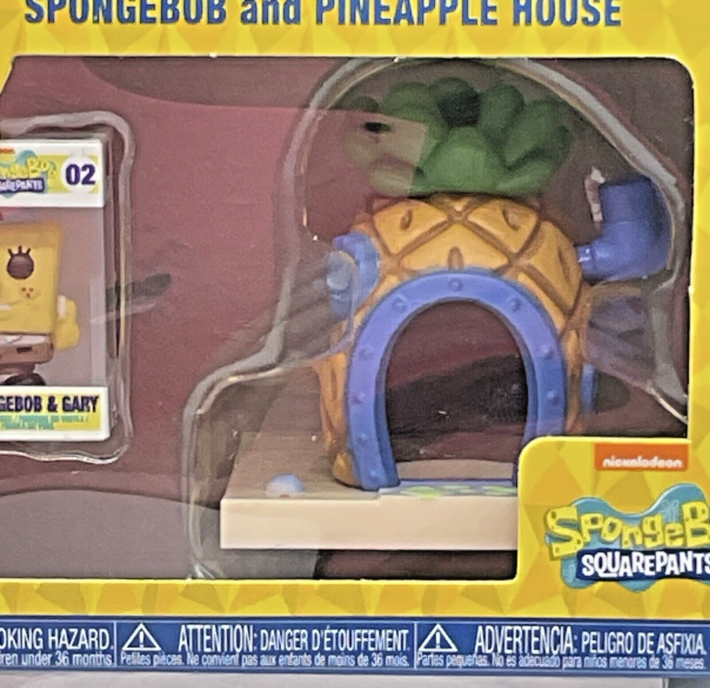 Spongebob with Gary and Pineapple House Funko Bitty Pop Towns 2024