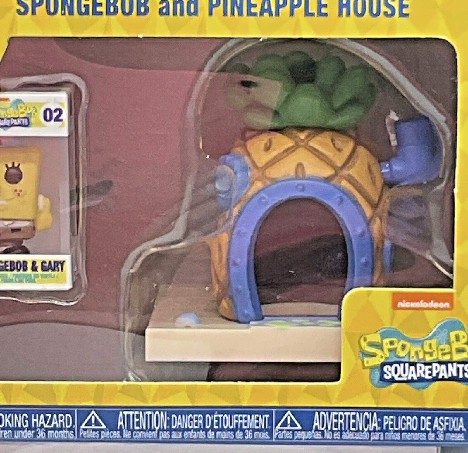 Spongebob with Gary and Pineapple House Funko Bitty Pop Towns 2024
