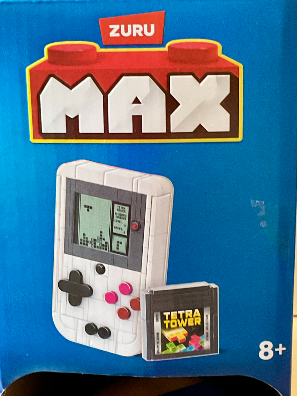 Max Retro Build Brick 188 Pieces by Zuru Game Boy with Cartridge Building Blocks
