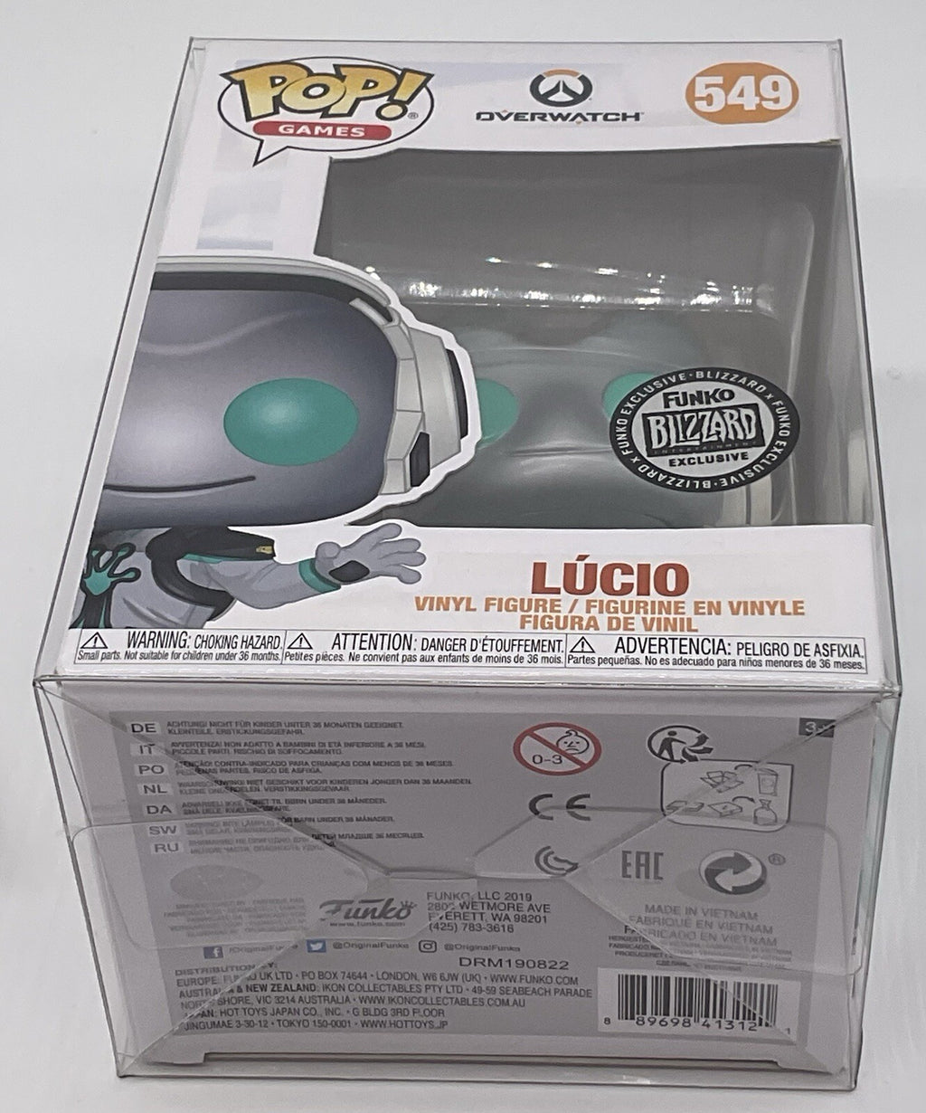 Lucio Pop #549 Overwatch Funko 2019 Blizzard Exclusive Vaulted in Protector