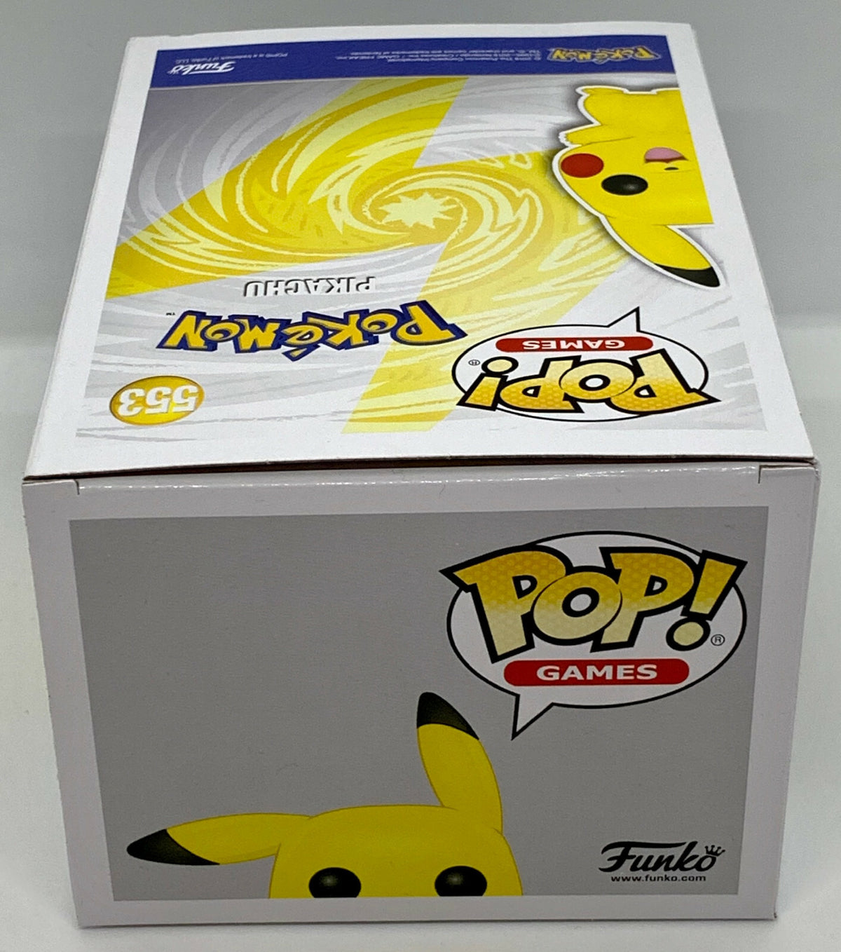 Pokemon Pikachu Waving Pop #553 Funko Games 2019