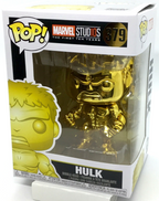 Hulk Pop #379 Gold Chrome Marvel Studio's 10th Funko Pop 2018 minor damage SEE