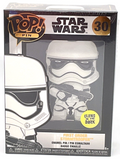 Star Wars First Order Stormtrooper Funko Pop Pin #30 Glows Large Enamel Pin 2022
