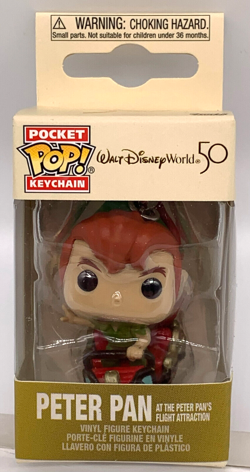 Peter Pan at the Peter Pan’s Flight Attraction Pocket Pop Key Chain Funko Disney
