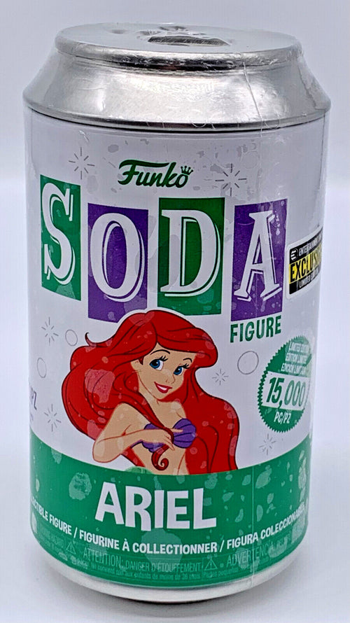 Ariel The Little Mermaid Funko Soda EE Exclusive Chance of Chase Sealed Can