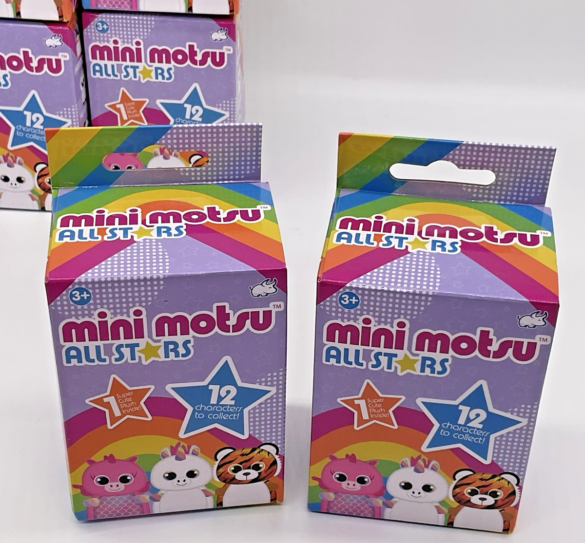 Mini Motsu All Stars 4” Plush Bean Bag Toys Blind Box Set of 2 Boxes