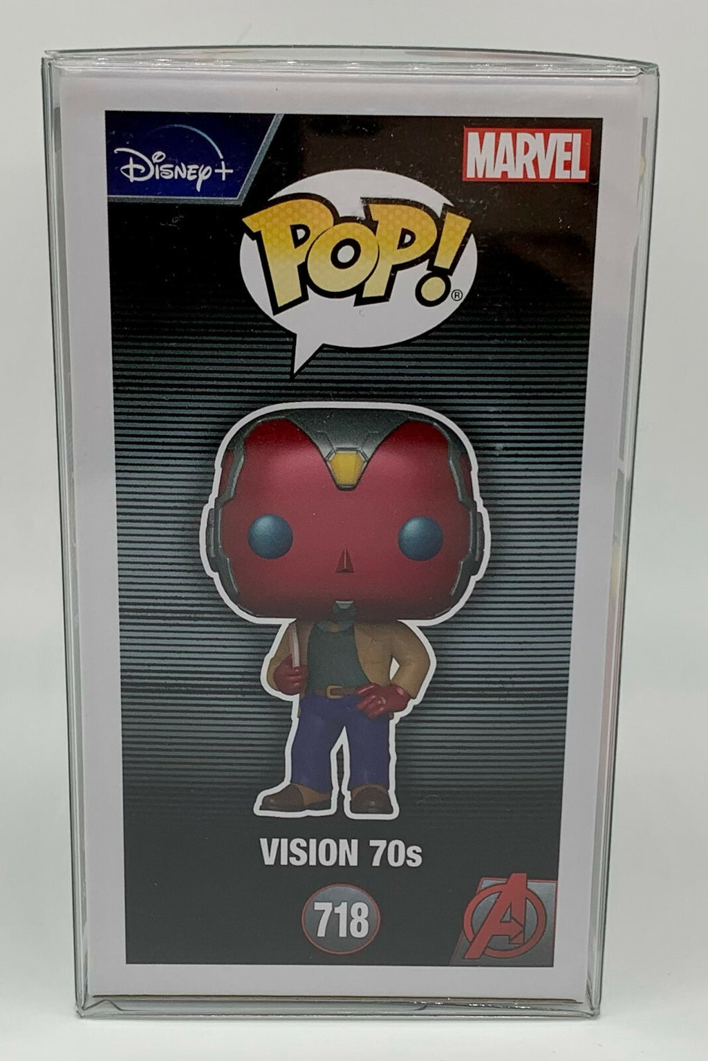 Vision 70's Pop #718 Wanda Vision Funko Pop Gamestop Exclusive in Protector 2021