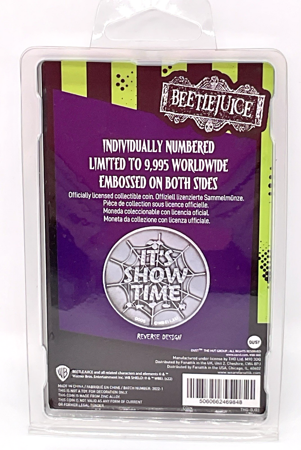 Beetlejuice Collectible Coin Limited Edition Individually Numbered
