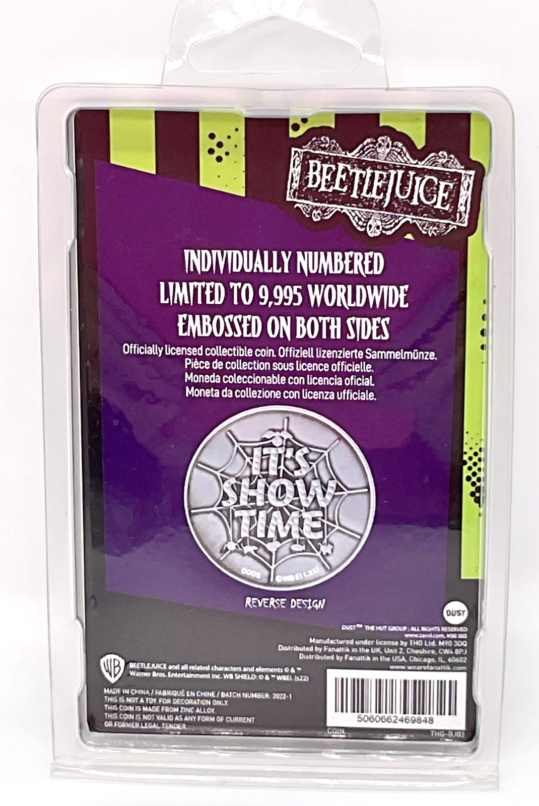 Beetlejuice Collectible Coin Limited Edition Individually Numbered