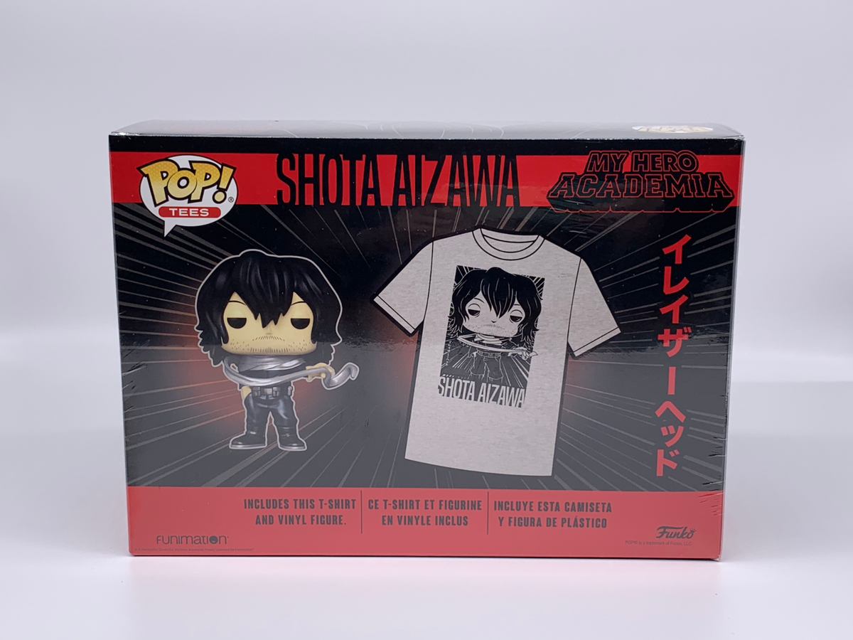 Shota Aizawa Pop #375 w/Short Sleeve T-Shirt Funko 2022 My Hero Academia Large