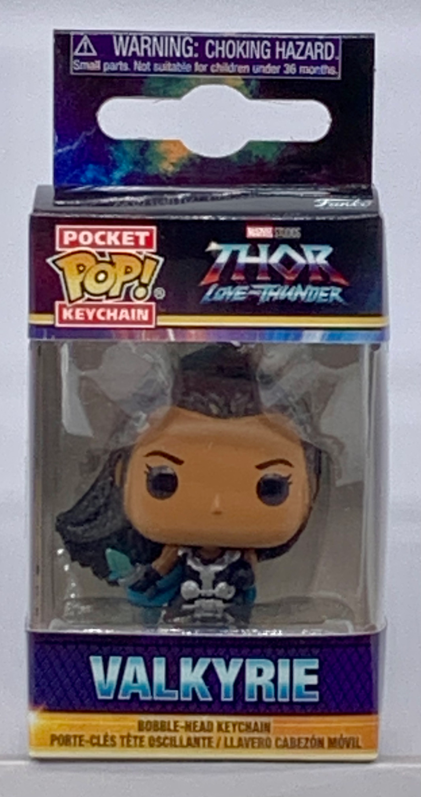 Valkyrie Pocket Pop Keychain Marvel Studios Funko 2022 Thor Love and Thunder