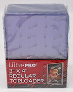 Ultra Pro 3” X 4” Regular Top Loader 25 Pack Clear Holds 2 1/2" x 3 1/2" Cards