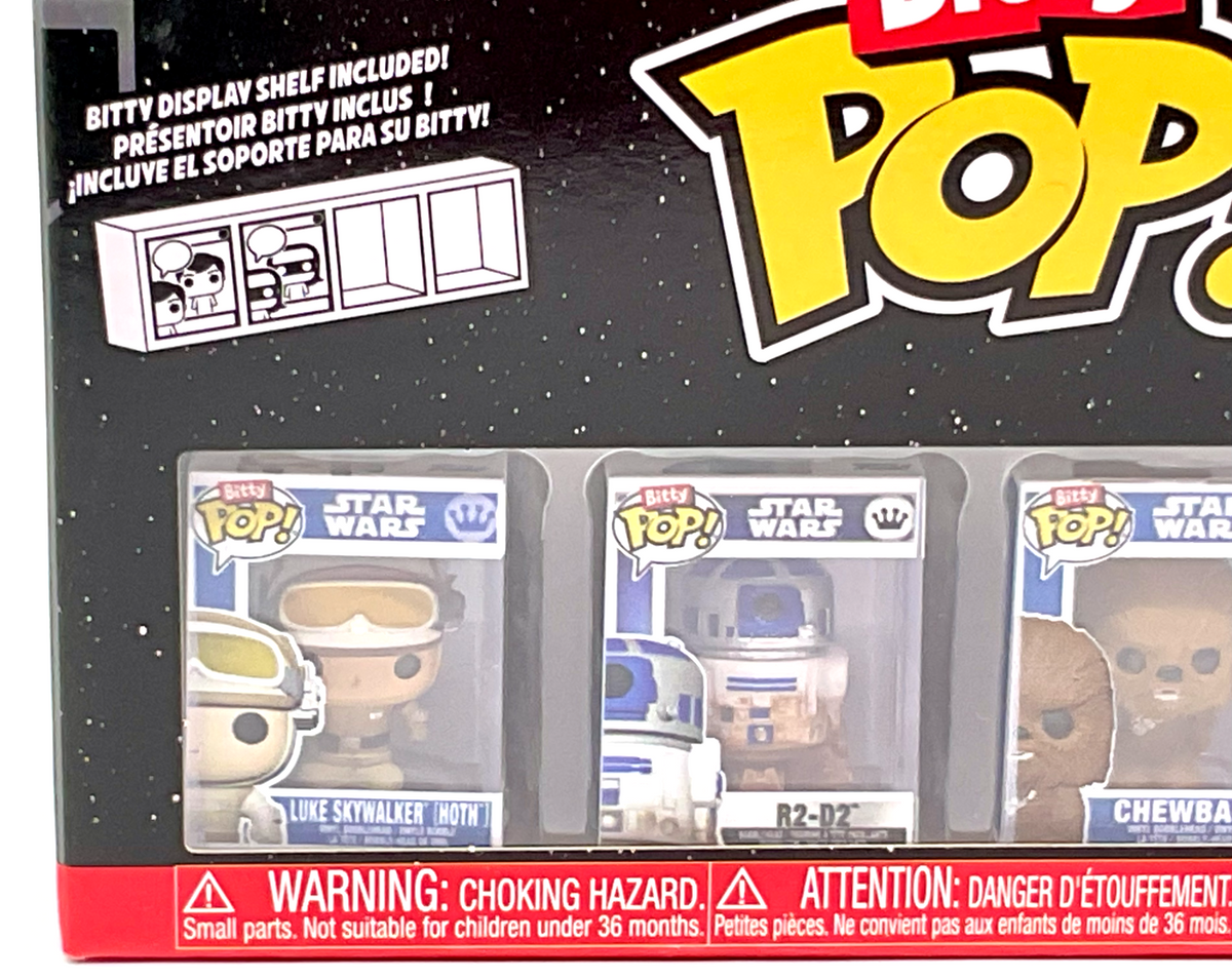 Star Wars Funko Bitty Pop 4-Pack with Stackable Shelf 2025 (C)